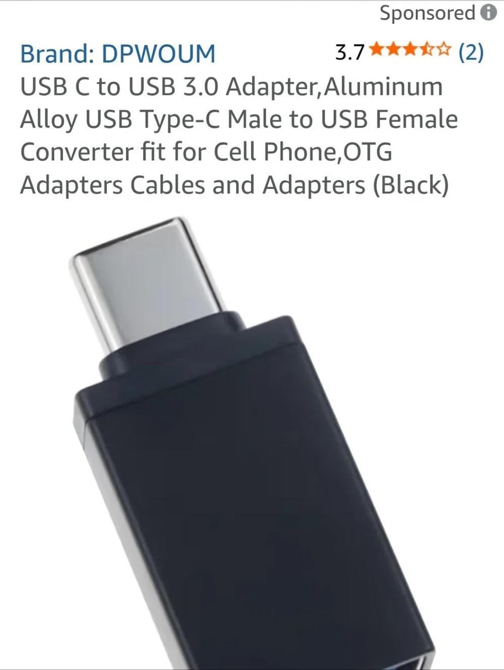 ^ USB C to USB 3.0 Adapter